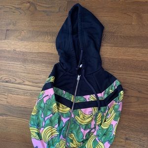 Juicy couture crop banana hoodie